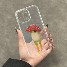 Funda para teléfono - Funda transparente con diseño de una rana roja en forma de hongo y impresión de alta definición.Esta funda protectora es duradera y resistente a los golpes. - transparente - Ver 5