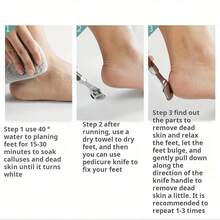 10pcs/Set + 1pc Foot File/Callus Remover, Elegant Gift Box, Beige Foot Care Tools For Removing Dead Skin - C-Yellow - View 3