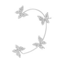 Delicate Butterfly Shaped Earrings, With Dreamy Luxurious Feel, Seamless Earrings, One-Piece Ear Cuff, Elegant Earrings - Multicolor - View 5