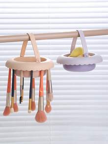 1pc New Makeup Brush Cleaning Bowl, Powder Puff And Brush Drying Rack, TPR Makeup Sponge Cleaning Tool - Multicolor - View 1