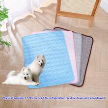 Large Size Pet Cooling Mat, Suitable For Small And Large Dogs, Summer Pet Accessories, Durable Blanket For Cats, Sofa - Multicolor - View 13