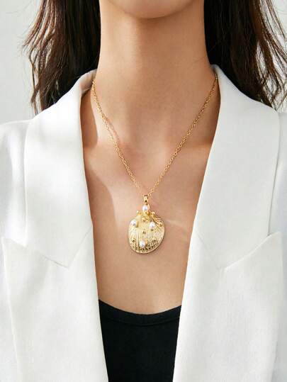 百搭休闲波西米亚风独特贝壳海龟吊坠项链，是夏季海滩度假的完美之选