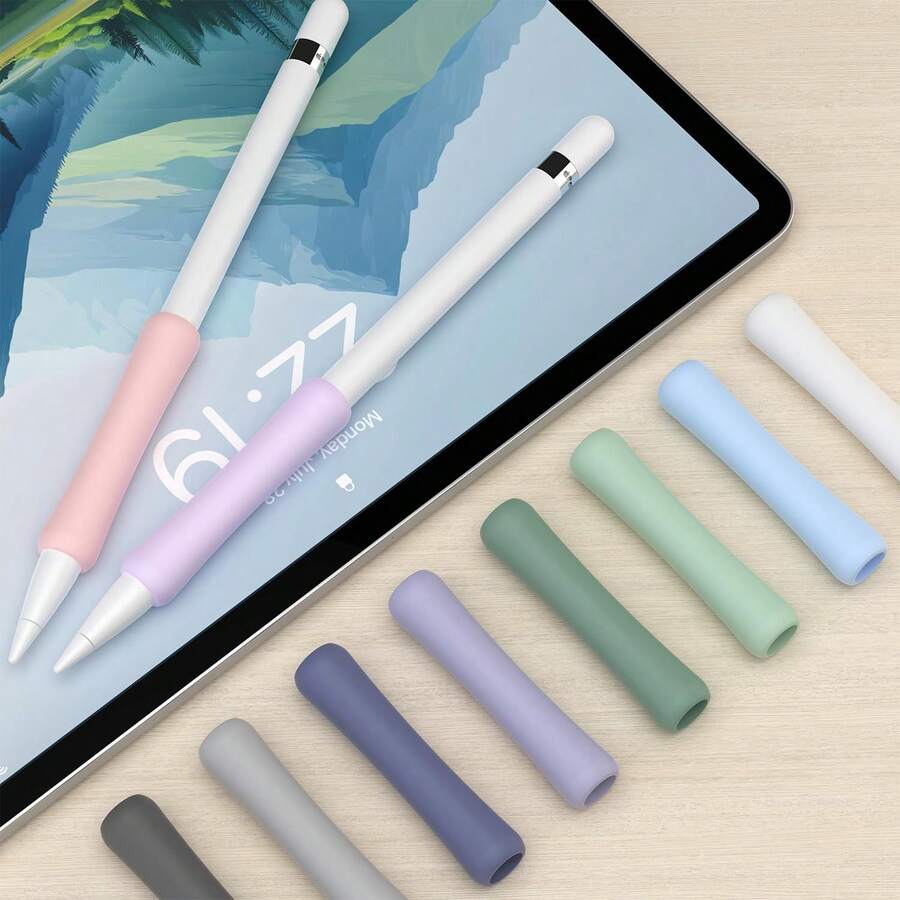 2/3/4 件装硅胶笔套，兼容 Apple Pencil Pro、Apple Pencil (USB-C) 和 Apple Pencil 第二代，符合人体工学设计，保护套，也兼容 iPad Pen - 彩色 - 查看 1