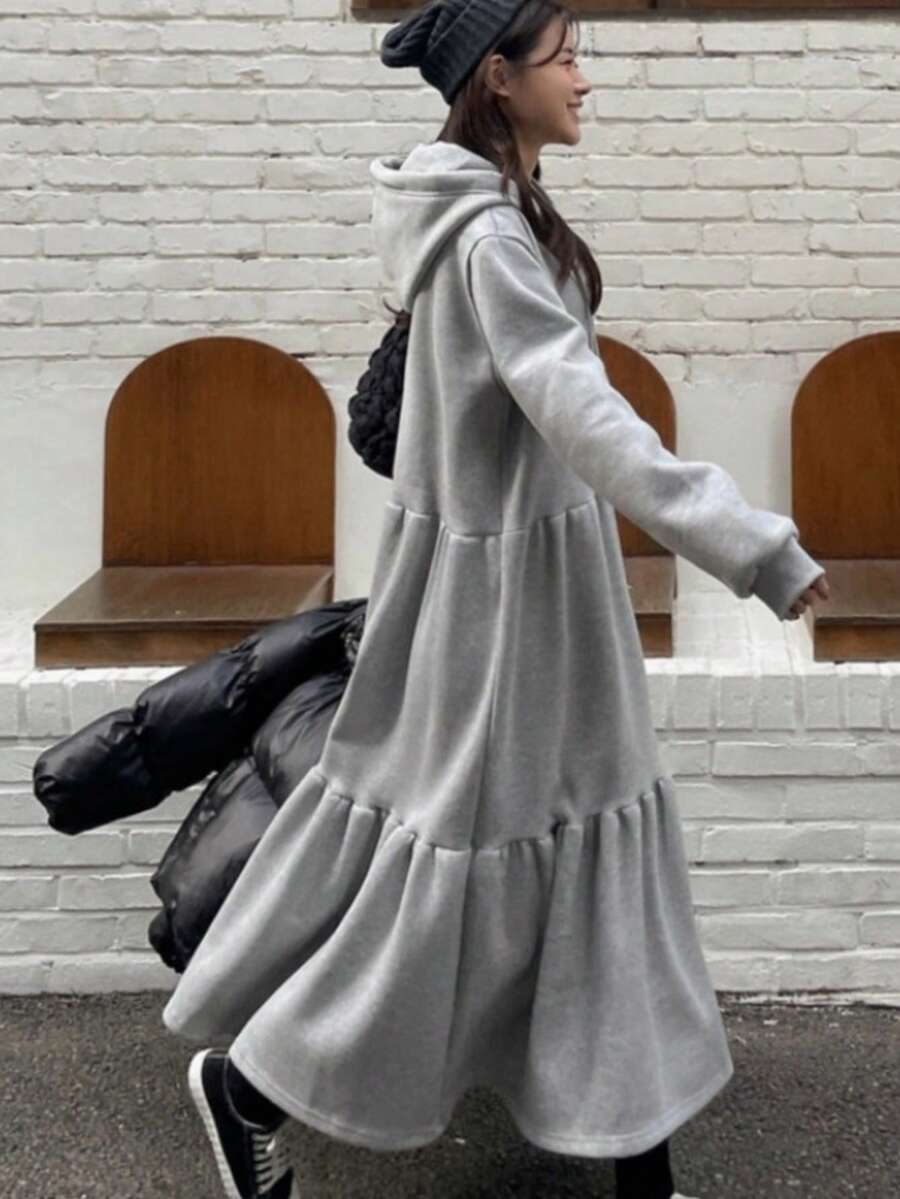 Women Maxi Dresses - Grey - View 1