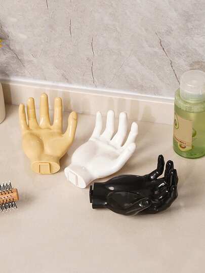 New Style Hand-Shaped Wall-Mounted Strong Non-Drilling Seamless Hook For Home Wall Storage Of Keys. Bathroom Storage Rack. Suitable For Smooth And Flat Walls. Soap Box. Drain Tray, Wall-Mounted Hook.