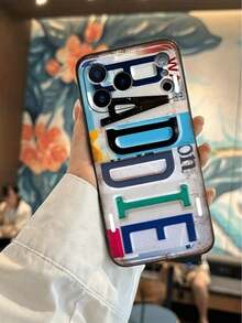 BADDIE Pattern TPU Shockproof Soft Case With License Plate Design. Suitable For IPhone 17, 17 Air, 17 Pro, 17 Pro Max, 16, 15, 14, 13, 12, 11, Pro Max, X, XS, Plus, Mini, 16E/SE4, And Also Galaxy S22/23/24/25 Ultra. - 黑色 - 查看 3