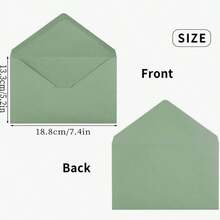 25/50/100pcs Mint Green Windowless DIN C6 Envelopes - Envelope - View 3
