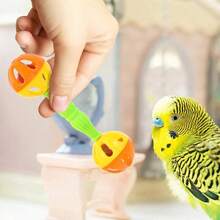 2 Random Color Parrot Rattles Bird Training Toys Hand Rattle Toys - 4pcs Random Colors - View 7
