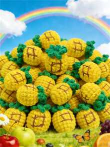 3/5/10/20/30 件手工钩针红色草莓饰品 | 红色和绿色针织羊毛吊坠，适用于钥匙扣、手机配件和 DIY 工艺品 - 完美的生日礼物装饰、包袋饰物、俏皮设计、织物纹理、钩针配饰，非常适合感恩节 - 紅色 - 查看 5