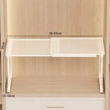 1 chiếc kệ đựng đồ có thể mở rộng, điều chỉnh và kéo dài, nhiều tầng, giá để giày kéo ra, giá sách, kệ đựng đồ nhà bếp/phòng tắm, tiết kiệm không gian, có 3 kích cỡ, phù hợp cho tủ quần áo, ký túc xá, nhà ở, mùa tựu trường, quà tặng giáo viên, đồ dùng cho nữ, du lịch & kỳ nghỉ, trang trí Halloween mùa thu - trắng - Xem 13