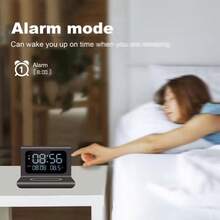 Pengisi Daya Nirkabel 3-in-1 dengan Pengisian Cepat, Jam Alarm, dan Fungsi Tampilan Suhu - Kompatibel dengan iPhone 16/15/14/13/12/11 Pro Max/Mini/Plus/XR/X/8, Apple 2/3/4/Pro/Pro 2, Ponsel Pintar Android Unggulan (Galaxy S25/S23/S22/S21/S20) dan Earbud Nirkabel Bermerek, Stasiun Pengisian Daya Multifungsi Hemat Ruang untuk Kamar Tidur/Meja Kantor (Termasuk Panduan Pengguna untuk 31 Negara/Wilayah) - MultiWarna - View 10