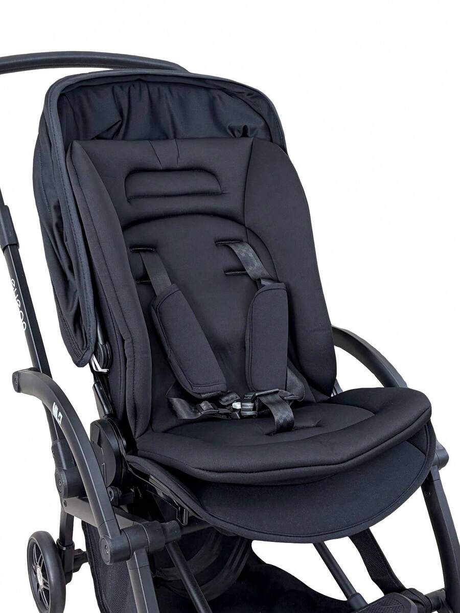 1 件通用婴儿推车坐垫，柔软透气婴儿旅行床垫，适合各种婴儿推车 - 黑色 - 查看 1