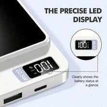 10000mAh Magnetic Wireless Portable Charger With 15W Wireless Fast Charging & 20W PD USB-C Output, Slim Pocket Size Power Bank With LED Display, Strong Magnetic Hold For IPhone & Android, Travel Essential Phone Charger For Summer Vacation, Cruise Essentials, Camping Gear, Hiking, Airplane Travel & Daily Use - 彩色 - 查看 7