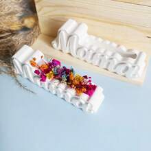 1 khuôn nhựa epoxy tự làm hình bình hoa mẹ, thích hợp cho việc tự làm đồ thủ công, quà tặng Ngày của Mẹ và quà sinh nhật, có thể tái sử dụng. - khuôn silicon - Xem 6