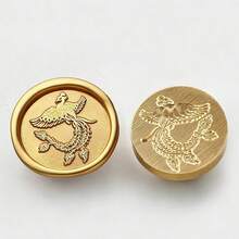 1 đầu đóng dấu bằng đồng thau (không bao gồm cán), các họa tiết bao gồm hình trái tim, động vật (mèo, ngựa, chó, ong, côn trùng), sao, trăng, thích hợp để đóng dấu lên thiệp mời cưới, phong bì và bao bì quà tặng. - mảnh đơn - Xem 34