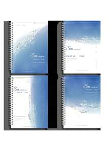 Coiled Notebook With Sea Breeze And Sea Salt Series B5 Large Notebook, A5 Notebook, Scenic Coiled Notebook - Rectangle - View 5