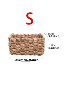 Bộ 3 giỏ đựng đồ đan thủ công (nhỏ + vừa + lớn), chất liệu dây giấy, dùng để sắp xếp và lưu trữ đồ đạc trong nhà, phù hợp cho phòng khách, phòng ngủ, tủ, văn phòng, trang trí nhà cửa, trang trí theo phong cách nông thôn (nhỏ + vừa + lớn), quà tặng ngày lễ, giỏ đựng đồ tái sử dụng, thích hợp đựng văn phòng phẩm, quần áo, đồ chơi, mỹ phẩm, giỏ đựng đồ dùng trên bàn làm việc, quà tặng lý tưởng. - Nhiều màu - Xem 9