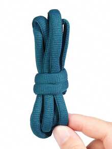 Cordones de poliéster de 9 mm de grosor con forma semicircular, cordones de repuesto versátiles y de moda para zapatillas, zapatos casuales, cordones semicirculares de unicolor clásico - Multicolor - Ver 31