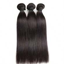 ZHENDEFA 12A巴西直发发束，未经加工的处女发，直发，适合女性，可缝合，快速编织接发，自然黑 - SNatural - 查看 35