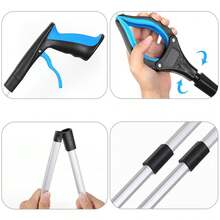 重型夹爪工具，可折叠，带360°旋转夹爪和磁铁 - 轻巧便携，适合老年人和家庭清洁 - A - 查看 5