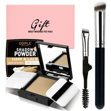 Goiple 12g Hairline Concealer Powder Gift Set With Brush And Foldable Eyebrow Brush, Waterproof Coverage For Gray Hair, Root Touch Up Hair Color, Instantly Covers Hairline And Facial Hair, Suitable For Thin Hair, Includes Mirror And Puff, Multi-Functional Makeup Tool, Suitable For Women's Birthday, Mother's Day Gift, Birthday Gift (0.42oz) - White - View 16