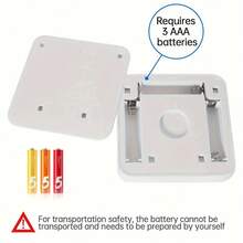 6 LED Motion Sensor Night Light, Smart PIR Sensor, Auto On/Off, Sensor Bedside Lamp, AAA Battery Powered, Easy Installation, Suitable For Bathroom, Bedroom, Hallway, Stairs, Cabinet, Garage - 6 LED Lights - View 10