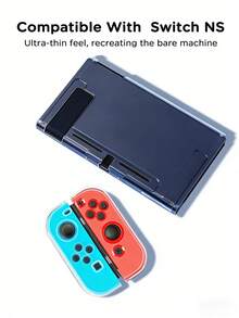 1个透明Switch保护壳，可爱透明保护套，兼容Switch 2/Switch NS/Switch OLED/Switch Lite，时尚游戏配件，Switch玩家的完美礼物 - 查看 13