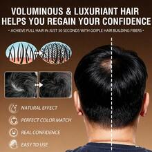 GOIPLE Premium Hair Building Fibers & Applicator Set, Instant Thickening Smudge-Proof Root Blending, Undetectable Thinning Hair Loss Concealer, Refillable Fiber Powder For Bald Spot Coverage Hairline Refinement Daily Styling, Women Men All Hair Types - 1pc Black Bag (1.05oz/30g) - View 7