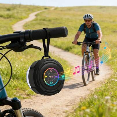 迷你无线防水浴室音箱，带吸盘