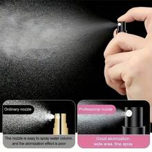 Double Glass Perfume Bottle Multi-Color 5ml Fine Mist Spray Bottle Bottom Fill Perfume Dispenser Portable Press Bottle - 1件,顏色隨機 - 查看 8
