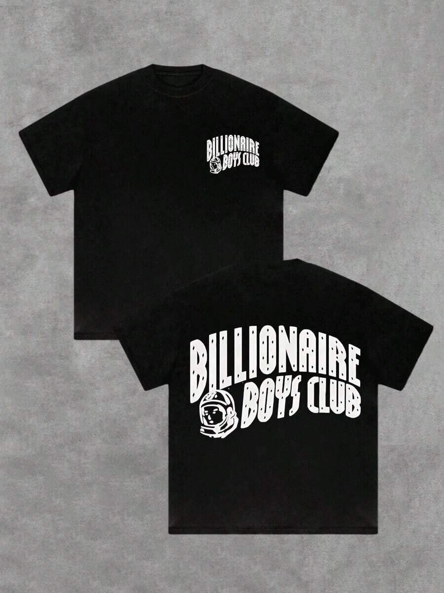 Graphic Cotton-Shirt  Men 1Pcs Casual Comfortable  Cotton Double - Sided Digital Printing - Shirt With Style Y2K,Oversize Plus Size Men's S To 5XL,Summer Tee - 黑色 - 查看 1