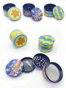 BROS 1 Set Creative Cartoon Grinder - Multi-Layer Alloy Grinding Tool - Fashionable Household Essential - Unisex Holiday Gift Set, Suitable For Various Occasions - Multicolor - View 5