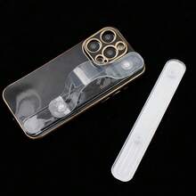 1pc Transparent Phone Wrist Strap Holder, Adhesive Phone Wrist Strap Stand Bracket - Multicolor - View 6