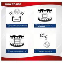 咬肌训练器、下颌线锻炼器、V字下巴提升器和双下巴消除器、面部表情训练器、咬肌减脂器、健身配件，适用于健身房、家庭锻炼和按摩 - 彩色 - 查看 3