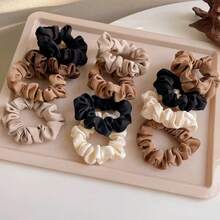 5个极简发圈 - 新款肠形发圈 - 布艺肠形发圈 - 成人马尾辫发圈，高品质发圈 - 彩色 - 查看 4