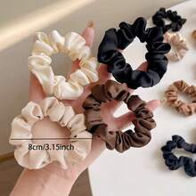 5个极简发圈 - 新款肠形发圈 - 布艺肠形发圈 - 成人马尾辫发圈，高品质发圈 - 彩色 - 查看 5