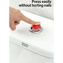1pc Convenient Adhesive Toilet Flush Button - Prevents Nail Damage, Suitable For Long Nails - Bathroom Decor Accessory - B - View 8