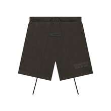 Essentials -Fear Of God FW22 Collection Casual Sweat Shorts Runs 1 Size Large , Unisex Mid Length, Elastic Waistband With Drawstring, Soft Breathable Cotton Fabric, Relaxed Loose Fit, Urban Street Style, Comfortable Loungewear For Mild Winter Days - WOOD - 查看 2