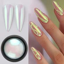 Bột nhũ đổi màu Aurora, Bộ bột nhũ lấp lánh nàng tiên cá, Bột nhũ đá mã não Aurora trang trí móng, Bộ màu Y2K, Bột nhũ ngọc trai trắng Aurora, Hiệu ứng bóng ngọc trai huyền ảo, Nhũ lấp lánh hologram, Bột đường trắng bóng, Dùng cho thiết kế nghệ thuật móng tay. - Nhiều màu - Xem 4