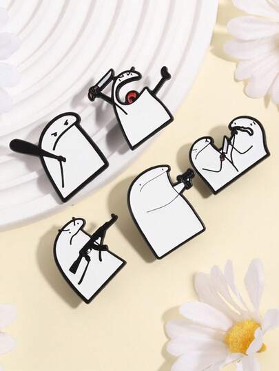 1 Set de Pines de esmalte con personajes de cerveza divertidos, insignias de broche de dibujos animados para mochilas, ropa, accesorios de moda, regalo para amigos