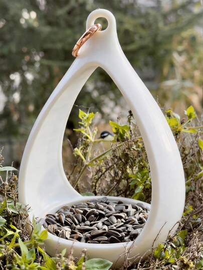 现代简约水滴形喂鸟器，装饰花园阳台户外