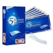 5D-7 tiras blanqueadoras de dientes, limpieza profunda, aliento fresco, sabor a menta, cuidado oral diario - 5D-7 a 14 películas - Ver 5