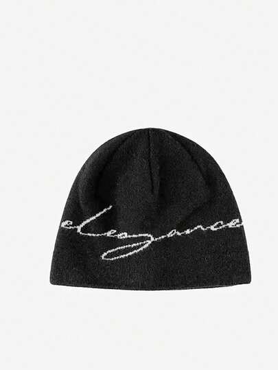 1pc Minimalist "Elegance" Multi-Color Knit Beanie, Ins Style