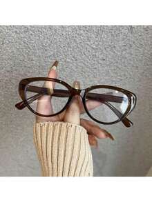 Fashionable Women's Glasses - High-End Retro Modern Cat-Eye Design - Multicolor - View 2