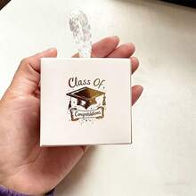 40pcs/20pcs/10pcs Graduation Cap Paper Boxes, Graduation Season Party Celebration Gift Packaging Bags, Bachelor Cap Candy Boxes - Multicolor - View 9