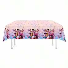 Hasbro 1pc Cartoon Theme Tablecloth, Rectangular Party Banquet Plastic Tablecloth With Bow Tie, Witch Coven - Multicolor - View 2