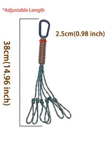 6-Call Duck Carry Lanyard, Portable Neck Strap For Hanging Small Goose/Predator/Waterfowl Game/Poultry/Bird/Duck Call, Lightweight Decoy Tether With Adjustable Loops, Durable Braided Ring And Heavy Duty Buckle - Multicolor - View 6