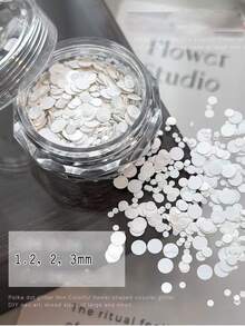1 Box Circular Sequin Mosaic Nail Art Decorations, Colorful Sequins Mix Size, Nail Stickers For DIY, Suitable For Spring & Summer Nails Nail Charms - Multicolor - View 8