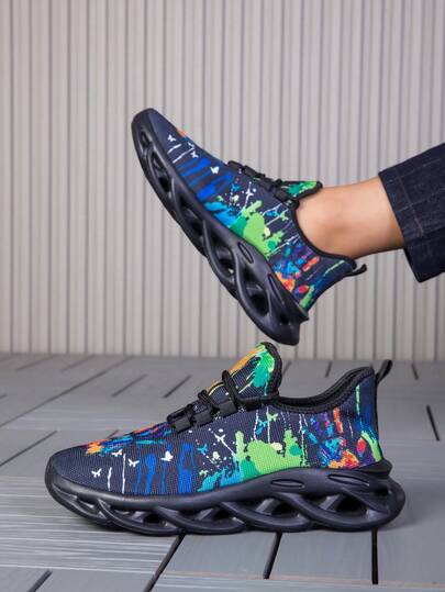 2026新款夏季户外速干透气水鞋，沙滩游泳潜水浮潜鞋，多功能徒步登山健身鞋，轻便网眼弹性鞋面，排水孔鞋底，沙滩旅行必备，条纹设计多功能运动鞋，黑蓝拼接水鞋，尺码35-47