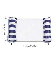 成人充气水上吊床躺椅 - 耐用PVC材质,可折叠条纹充气泳池漂浮物,适合泳池派对和夏季礼物 - 多色 - 查看 13